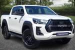 2023 Toyota Hilux Diesel GR Sport D/Cab Pick Up 2.8 D-4D Auto in White at Listers Toyota Nuneaton