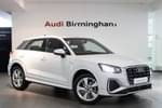 2022 Audi Q2 Estate 30 TFSI S Line 5dr in Glacier white, metallic at Birmingham Audi