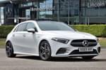 2019 Mercedes-Benz A Class AMG Hatchback A35 4Matic Premium Plus 5dr Auto in digital white metallic at Mercedes-Benz of Lincoln