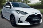 2022 Toyota Yaris Hatchback 1.5 Hybrid Design 5dr CVT in White at Listers Toyota Coventry