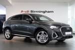 2024 Audi Q3 Sportback 35 TFSI S Line 5dr S Tronic (Leather) in Daytona Grey Pearl Effect at Birmingham Audi