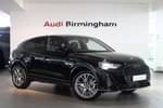 2024 Audi Q3 Diesel Sportback 35 TDI Black Edition 5dr S Tronic (20" Alloy) in Mythos black, metallic at Birmingham Audi