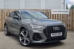 2023 Audi Q3 Sportback 35 TFSI Black Edition 5dr S Tronic in Chronos grey, metallic at Worcester Audi
