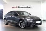 2024 Audi A3 Saloon 35 TFSI Black Edition 4dr S Tronic in Daytona Grey Pearl Effect at Birmingham Audi