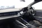 Image two of this 2024 Audi A3 Sportback 35 TFSI Black Edition 5dr S Tronic in Glacier white, metallic at Birmingham Audi