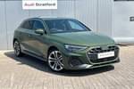 2025 Audi A3 Sportback 30 TFSI S Line 5dr in District green, metallic at Stratford Audi