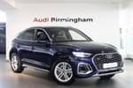 2021 Audi Q5 Diesel Sportback 40 TDI Quattro S Line 5dr S Tronic in Navarra Blue Metallic at Birmingham Audi