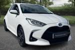 2023 Toyota Yaris Hatchback 1.5 Hybrid Design 5dr CVT in White at Listers Toyota Coventry