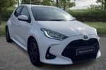 2023 Toyota Yaris Hatchback 1.5 Hybrid Design 5dr CVT in White at Listers Toyota Bristol (South)