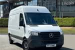 2024 Mercedes-Benz Sprinter 315CDI L2 Diesel FWD 3.5t H1 Premium Van in Solid - Arctic white at Mercedes-Benz of Lincoln Vans