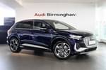 2025 Audi Q4 e-tron Estate 210kW 45 82kWh S Line 5dr Auto (Leather) in Navarra blue, metallic at Birmingham Audi
