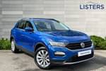 2019 Volkswagen T-Roc Hatchback 1.5 TSI EVO SE 5dr DSG in Ravenna Blue Metallic at Listers Volkswagen Coventry