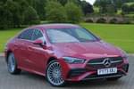 2023 Mercedes-Benz CLA Coupe 250e AMG Line Premium 4dr Tip Auto in MANUFAKTUR Patagonia red at Mercedes-Benz of Boston