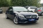 2017 Mercedes-Benz C Class Saloon C200 Sport 4dr 9G-Tronic in Metallic - Cavansite blue at Listers Volkswagen Evesham