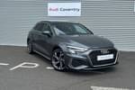 2023 Audi A3 Sportback 35 TFSI S Line 5dr S Tronic in Daytona grey, pearl effect at Coventry Audi