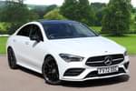 2022 Mercedes-Benz CLA Coupe 200 AMG Line Premium + Night Ed 4dr Tip Auto in digital white metallic at Mercedes-Benz of Grimsby