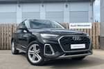 2022 Audi Q5 Estate 50 TFSI e Quattro S Line 5dr S Tronic in Mythos Black Metallic at Worcester Audi