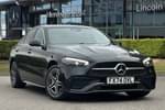 2024 Mercedes-Benz C Class Saloon C300e AMG Line Premium Plus 4dr 9G-Tronic in Obsidian black metallic at Mercedes-Benz of Lincoln