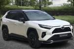 2025 Toyota RAV4 Estate 2.5 PHEV GR Sport 5dr CVT in Platinum White Pearl Bitone at Listers Toyota Cheltenham