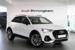 2022 Audi Q3 Estate 35 TFSI Black Edition 5dr in Glacier White Metallic at Birmingham Audi