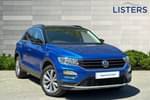 2020 Volkswagen T-Roc Hatchback 1.0 TSI SE 5dr in Ravenna Blue at Listers Volkswagen Loughborough