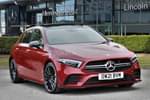 2021 Mercedes-Benz A Class AMG Hatchback A35 4Matic Premium Plus 5dr Auto in designo patagonia red metallic at Mercedes-Benz of Lincoln