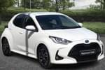2022 Toyota Yaris Hatchback 1.5 Hybrid Design 5dr CVT in Pure White at Listers Toyota Cheltenham