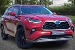 2024 Toyota Highlander Estate 2.5 VVT-i Hybrid Excel Premium 5dr CVT in Red at Listers Toyota Nuneaton