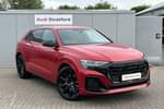 2025 Audi Q8 Estate 55 TFSI Quattro Black Edition 5dr Tiptronic in Chili red, metallic at Stratford Audi