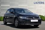 2025 Volkswagen Polo Hatchback 1.0 Life 5dr in Deep Black Pearl at Listers Volkswagen Stratford-upon-Avon