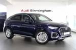 2024 Audi Q5 Sportback 45 TFSI Quattro S Line 5dr S Tronic in Navarra Blue Metallic at Birmingham Audi