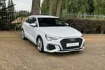 2020 Audi A3 Sportback 35 TFSI S Line 5dr in Glacier White Metallic at Coventry Audi
