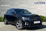 2025 Volkswagen T-Roc Hatchback 1.5 TSI R-Line 5dr DSG in Deep black at Listers Volkswagen Loughborough