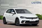 2023 Volkswagen Polo Hatchback 1.0 Life 5dr in Pure white at Listers Volkswagen Loughborough