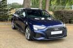 2023 Audi A3 Saloon Special Editions 35 TFSI Edition 1 4dr S Tronic in Navarra blue, metallic at Coventry Audi