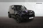 2024 Defender Diesel Estate 3.0 D250 X-Dynamic SE 90 3dr Auto in Santorini Black at Listers Land Rover Droitwich