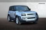 2024 Defender 90 Diesel 3.0 D250 Hard Top HSE Auto in Hakuba Silver at Listers Land Rover Hereford