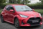 2023 Toyota Yaris Hatchback 1.5 Hybrid Design 5dr CVT in Red at Listers Toyota Cheltenham