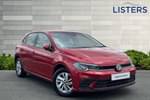2022 Volkswagen Polo Hatchback 1.0 TSI Life 5dr in Kings Red at Listers Volkswagen Nuneaton