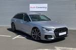 2025 Audi A6 Avant 40 TFSI Black Edition 5dr S Tronic in Floret silver, metallic at Coventry Audi