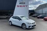 2025 SEAT Ibiza Hatchback 1.0 TSI 95 FR 5dr in Nevada White at Listers SEAT Coventry
