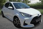 2023 Toyota Yaris Hatchback 1.5 Hybrid Design 5dr CVT in White at Listers Toyota Boston