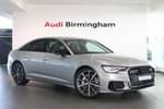 2025 Audi A6 Saloon 50 TFSI e Quattro Black Edition 4dr S Tronic in Floret silver, metallic at Birmingham Audi