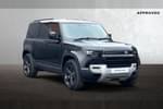 2023 Defender 110 Diesel 3.0 D250 Hard Top SE Auto in Santorini Black at Listers Land Rover Droitwich