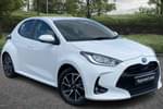 2022 Toyota Yaris Hatchback 1.5 Hybrid Design 5dr CVT in White at Listers Toyota Lincoln