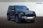 2023 Defender Diesel Estate 3.0 D250 X-Dynamic SE 90 3dr Auto in Santorini Black at Listers Land Rover Droitwich