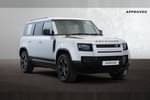 Defender 110 D300 in Hakuba Silver at Listers Land Rover Solihull