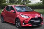 2022 Toyota Yaris Hatchback 1.5 Hybrid Design 5dr CVT in Scarlet Flare at Listers Toyota Cheltenham