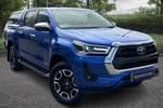 2024 Toyota Hilux Diesel Invincible D/Cab Pick Up 2.8 D-4D in Blue at Listers Toyota Lincoln