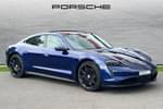 2021 Porsche Taycan Saloon 350kW 93kWh 4dr RWD Auto in Gentian Blue Metallic at Porsche Centre Hull